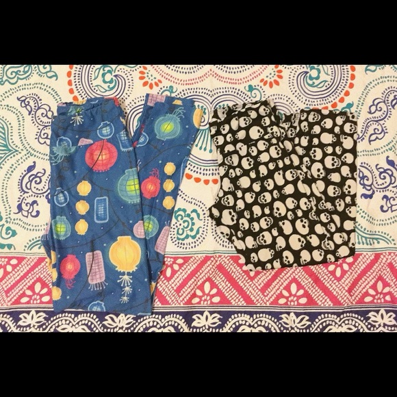 Lantern/skull Exercise Leggings pair - Picture 2 of 2